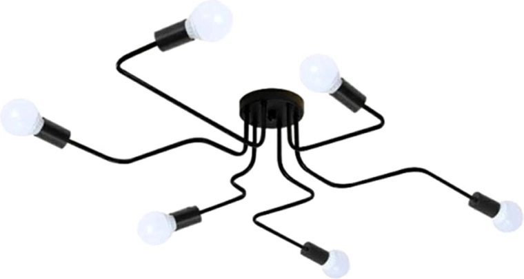 Zd74f lampa sufitowa 6‑ramienny żyrandol