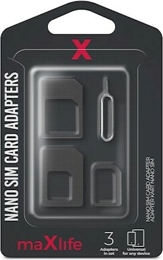 Maxlife zestaw adapterów do kart Nano SIM