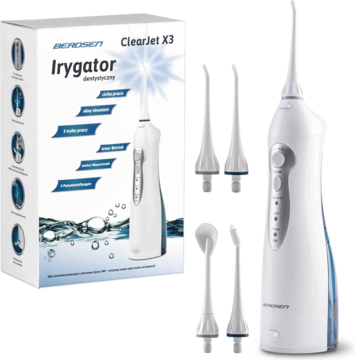 Bezprzewodowy irygator dentystyczny Berdsen ClearJet X3