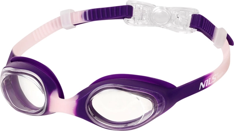 Dziecięce okulary pływackie NILS Aqua fioletowo-różowe