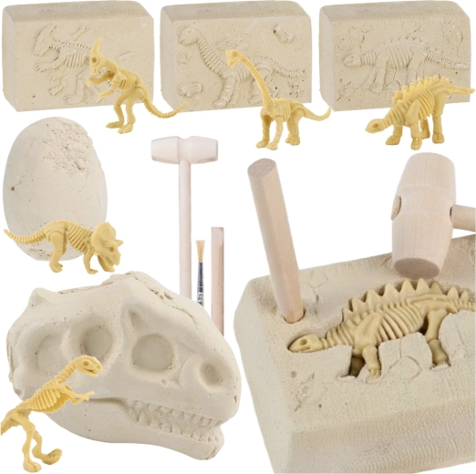 Kruzzel wykopaliska dinozaurów 5 w 1 – zestaw paleontologiczny