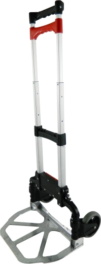 Składany wózek transportowy z teleskopową rączką, udźwig 68 kg