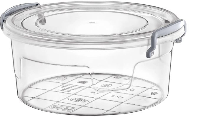 Okrągłe plastikowe pudełko Multi Box 2,1 l