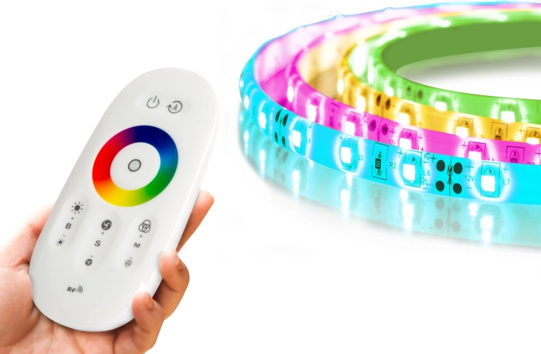 Taśma LED RGB MagicControl 5 m z dotykowym pilotem i osłoną IP65