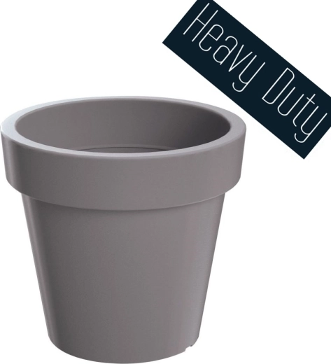 Donica Lexo Round 80 cm – szary kamień