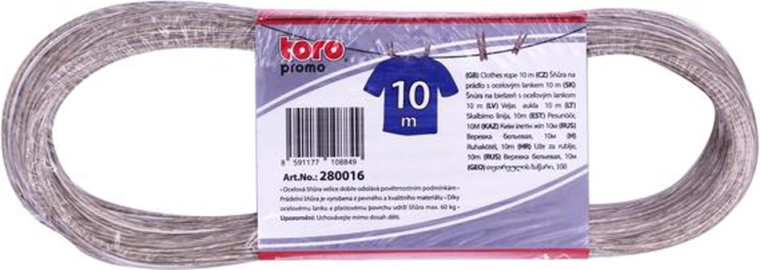 Linka do prania z rdzeniem stalowym 10 m, średnica 2,2 mm