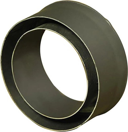 Redukcja dymowa do komina 150/125 mm, długość 80 mm, grubość 1,5 mm, czarna