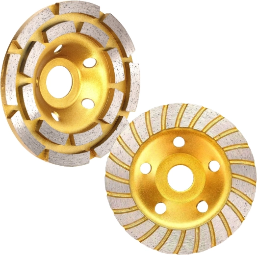 Zestaw diamentowych tarcz garnkowych do szlifowania betonu 125 mm (2 szt.)