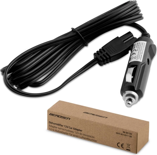 Adapter zasilania samochodowego 12 V DC do osuszacza Berdsen - 1 sztuka
