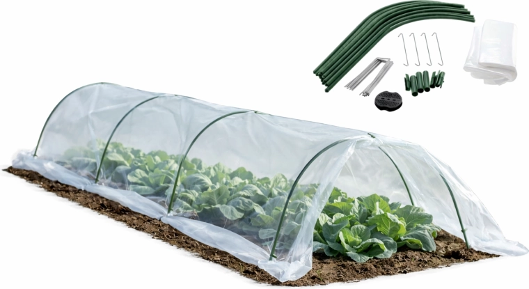 Mini tunel ogrodowy 1,8 × 6 m z folią