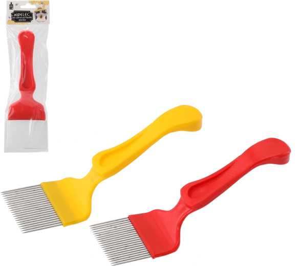 Widelec do odsklepiania miodu ze stali nierdzewnej 20,4 × 7 cm z plastikową rączką