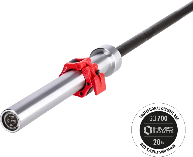 Sztanga olimpijska HMS Premium GCF700 20 kg, 220 cm, 50 mm
