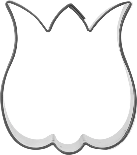 Nierdzewna foremka do wykrawania ciastek – tulipan