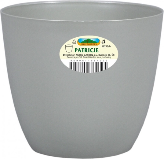 Plastowa doniczka Patricie Modern 25 × 22 cm jasnozielona