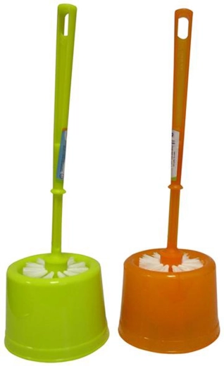 Zestaw WC Toro – plastikowa szczotka do toalety z podstawką