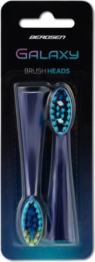 Wymienne głowice do szczoteczki sonicznej BERDSEN Galaxy, 2 szt.