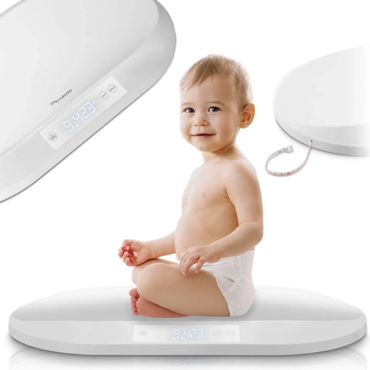 Elektroniczna waga dla dzieci Nukido z taśmą pomiarową i dokładnością 5 g