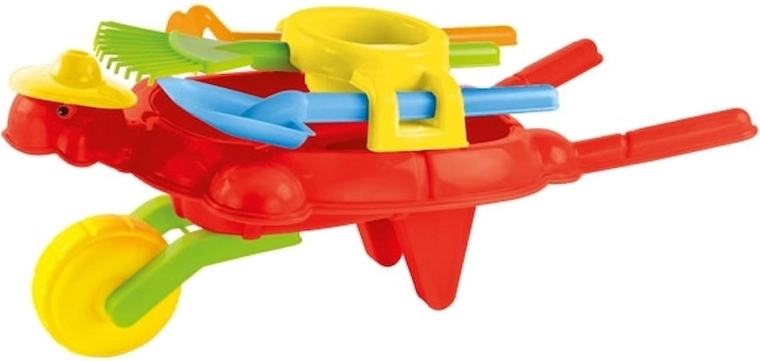 Mochtoys taczka z narzędziami dla dzieci – żółwik