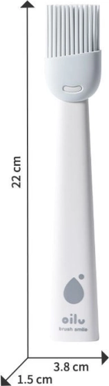 Silikonowy pędzelek Oilu biały