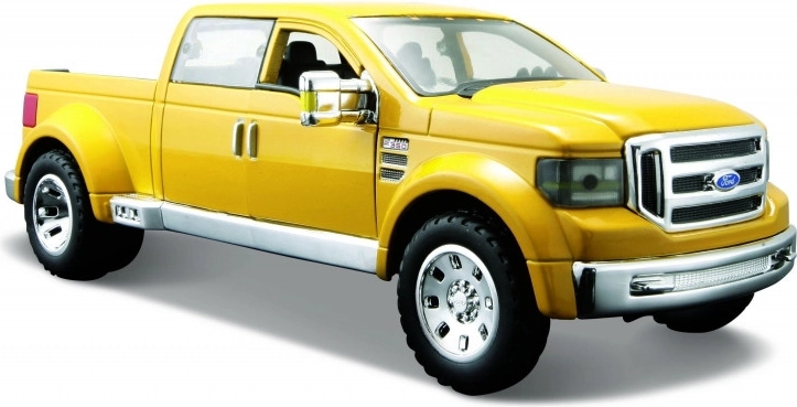 Model auta Ford Mighty F-350 Super Duty żółty, skala 1:31