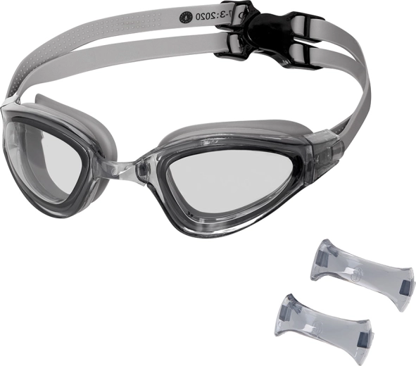 Gogle pływackie NILS Aqua z powłoką anti-fog, szare