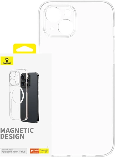 Magnetyczne etui Baseus OS-Lucent do iPhone 15 Plus przezroczyste