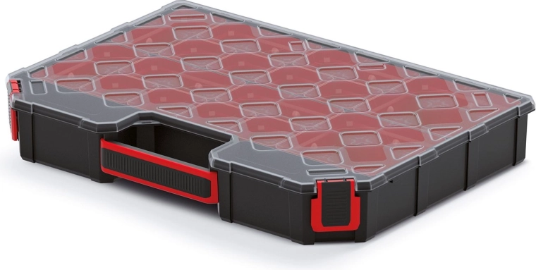 Organizer TAGER z przezroczystą pokrywą 390 × 284 × 60 mm