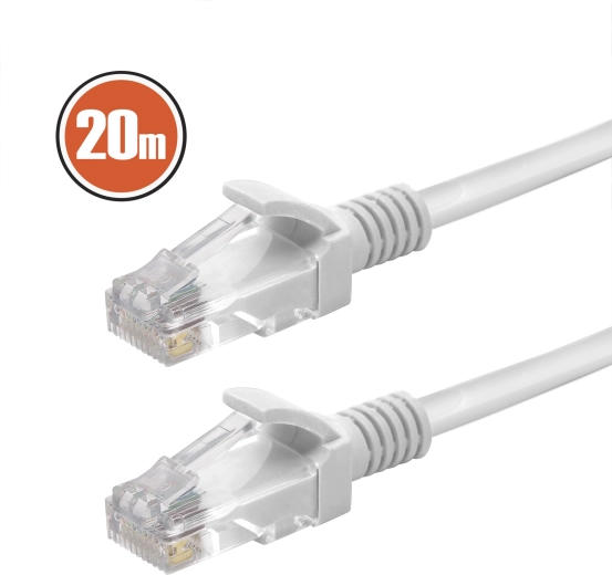 Kabel sieciowy patch Cat.5e 20 m, szary