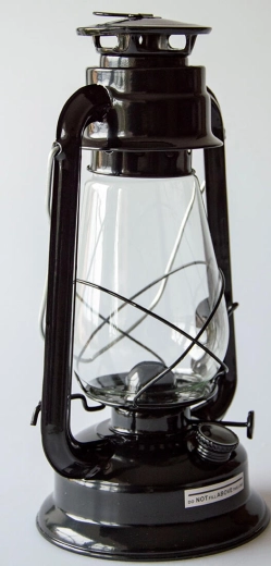 Lampa naftowa 30 cm czarna