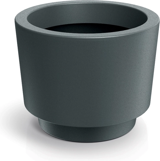 Plastowa donica Splito Round 30 cm – grafitowa