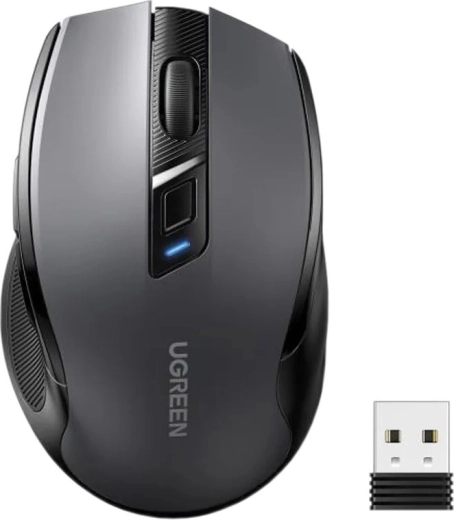 Ugreen bezprzewodowa mysz MU006 silent click 2,4 GHz czarna