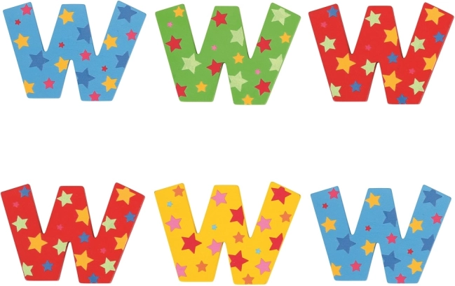 Gwiaździsta literka Bigjigs Toys W