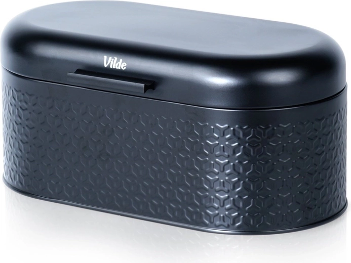 Stalowy chlebak czarny 34 × 20 × 15 cm Vilde