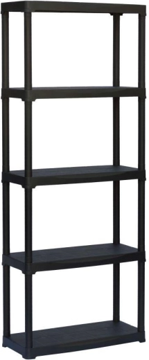 Regał plastikowy 700 × 300 × 1760 mm, 5 półek