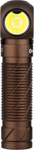 Olight Perun 2 Desert Tan – kompaktowa kątowa latarka 2500 lm z akumulatorem 21700 do ładowania