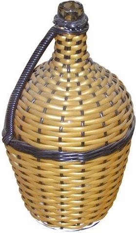 Gąsior szklany opleciony 5 l – mix kolorów