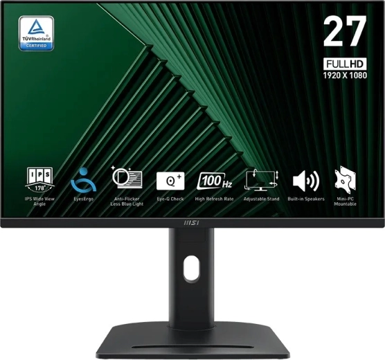 MSI Pro MP275PG 27" IPS Full HD monitor 100 Hz z ergonomiczną podstawą