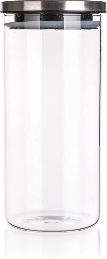 Szklany słoik FREIA 1,45 l z pokrywką ze stali nierdzewnej