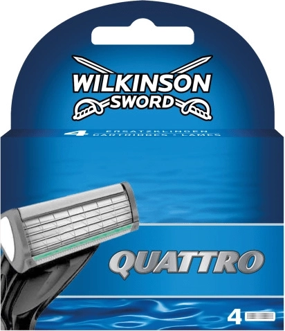 Wymienne głowice do golenia WILKINSON QUATTRO, 4 szt.
