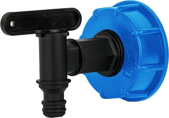 Kran IBC 3/4" z szybkozłączką i adapterem S60x6