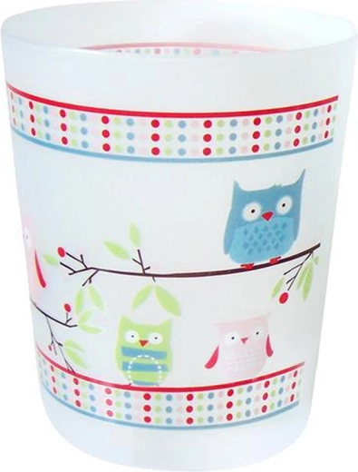 Kosz łazienkowy z motywem sówki TORO 20 × 24 cm