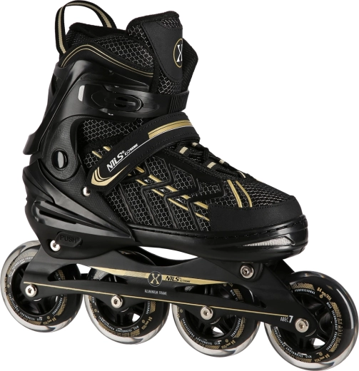 Rolki Nils Extreme czarno‑złote – L (39–42)