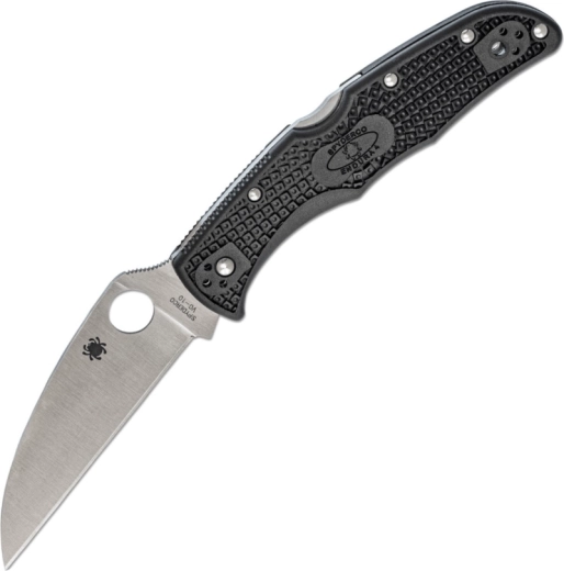 Scyzoryk Spyderco Endura 4 Wharncliffe, gładkie ostrze, VG-10, czarne FRN