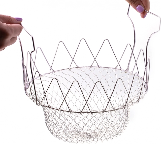 Składany kosz, sitko do smażenia lub gotowania