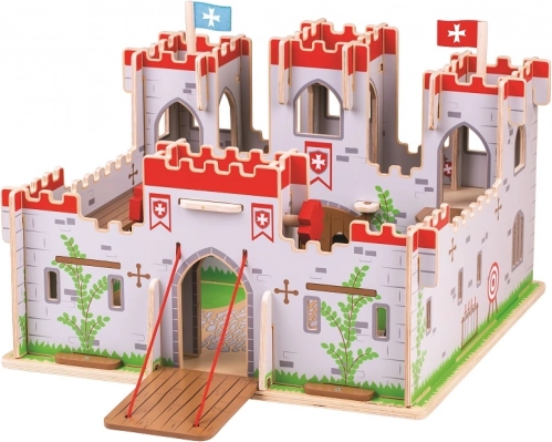 Drewniany zamek króla Jerzego BIGJIGS TOYS