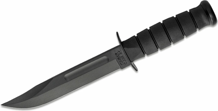 Ka-Bar Full Size Black – nóż outdoorowy 18 cm z pochwą Kydex