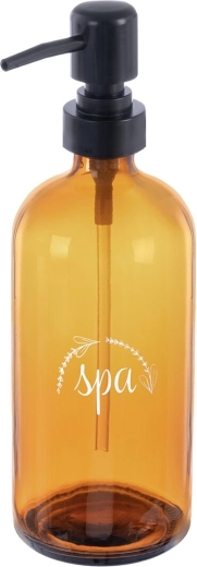 Dozownik do mydła SPA z brązowego szkła 500 ml