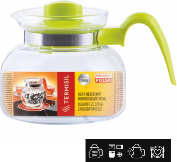 Żaroodporny szklany dzbanek 1 l TERMISIL Maja