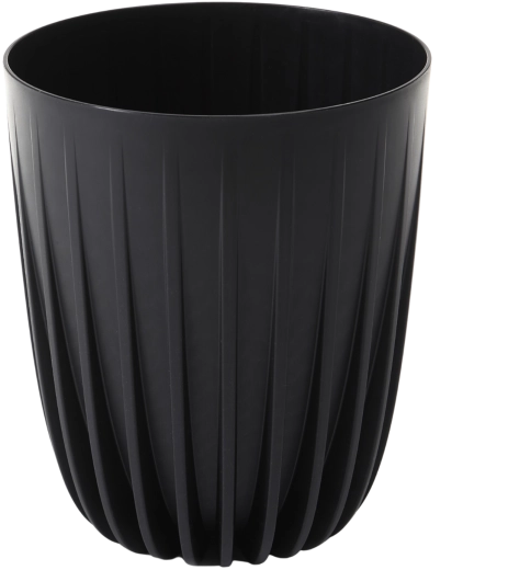 Donica Mira Eco Recycled 39 cm czarna