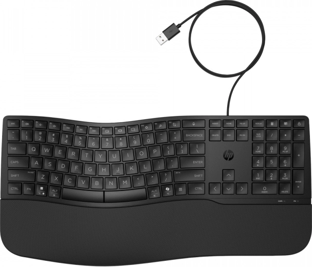 Przewodowa ergonomiczna klawiatura HP 480 Comfort